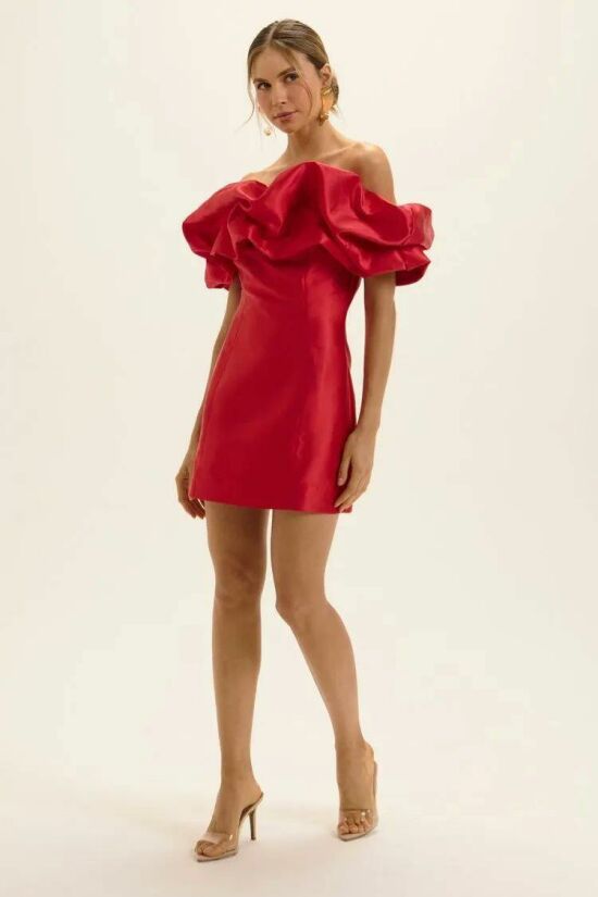 Imagem de Vestido Ariele Vermelho Bolero Le Blog